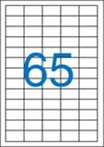 Etikett, ILC, 38x21,2 mm, fünfreihig, 6500 Stück/Pack, VICTORIA
